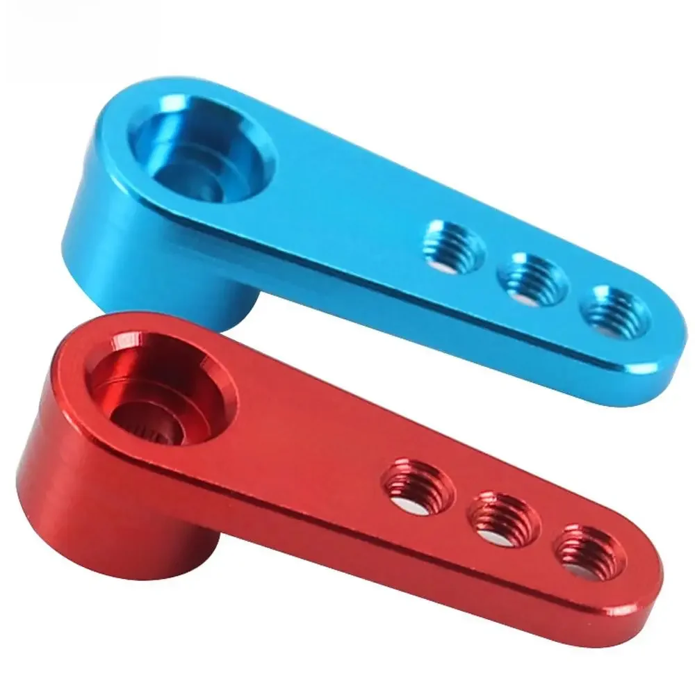 Bras Servo en métal de 28.4mm pour voiture Rc 1/10 Wltoys Futaba Hsp Axial Scx10 Trx4 Trx6 Rgt bras de Servo en métal 25t bras de direction rehaussant