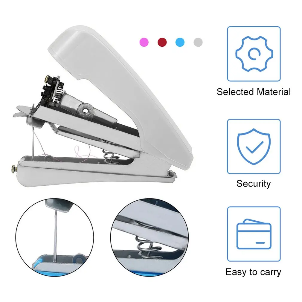 2022 New Arrivel 1pcs  Mini Travel Use Popular New Portable Cordless Mini Handy Hand-Held Clothes Fabric Sewing Machine