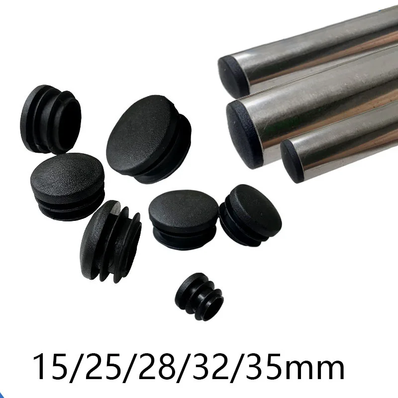 15/25/28/32/35mm Round Plastic End Caps Inserts Furniture Plugs Blanking Inserts