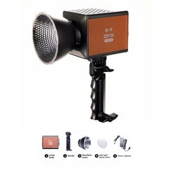 80W COB Video Light Outdoor Portable Bi-Color Fill Light W80B 2700K-6500K Photographic Studio LED Video Light Handheld lamp