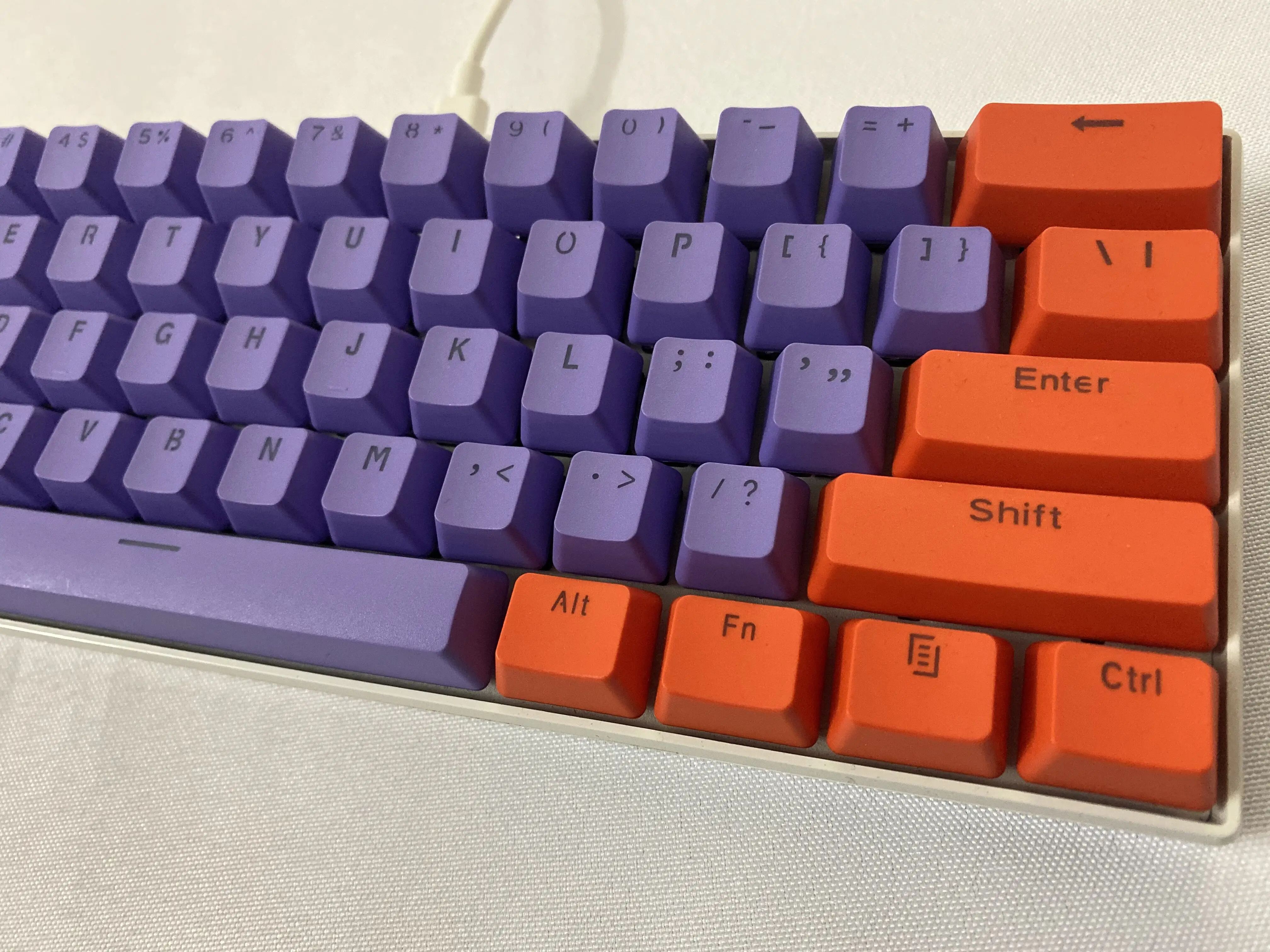 RK 61 Keycaps, Material PBT, Altamente retroiluminado, Teclado mecânico de duas cores, Keycaps apenas vendidos, RK 61 Keycaps