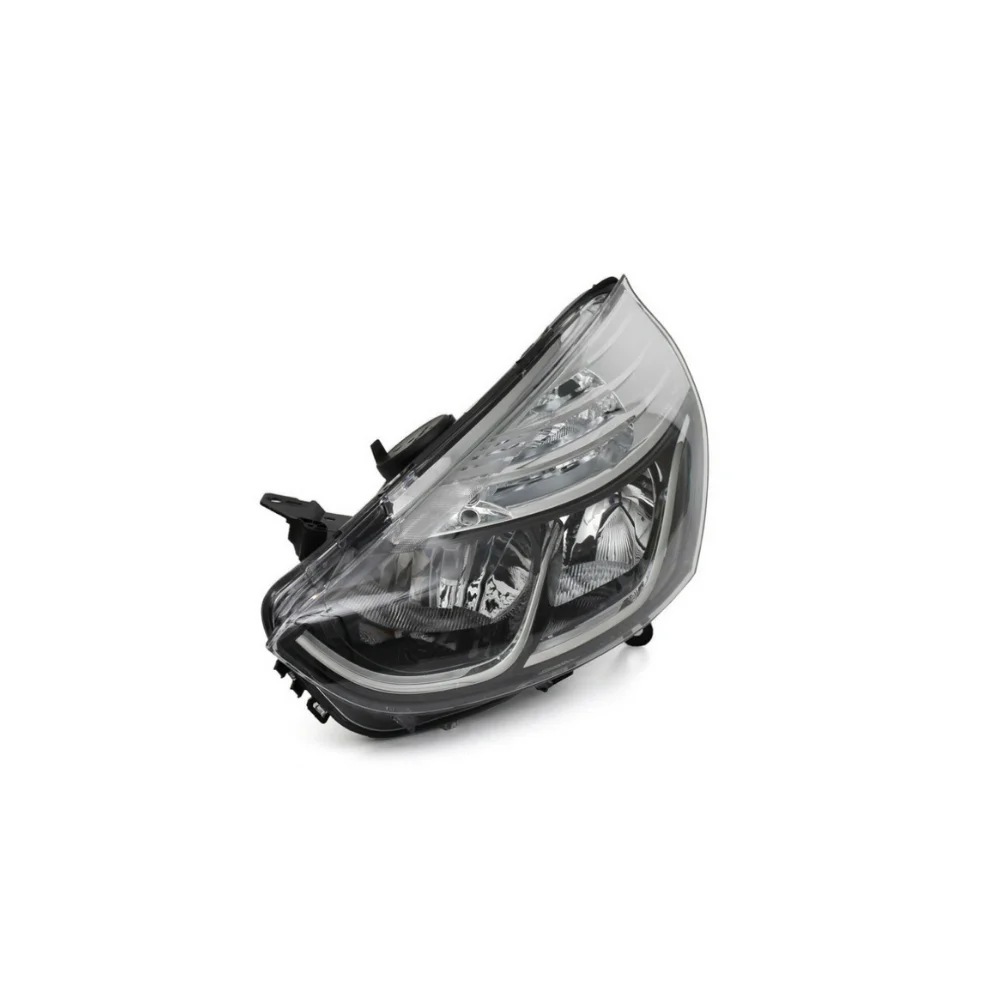 Farol esquerdo e direito para Renault Clio, Farol com motor aparado cromado, OEM, HB MK4 IV, 2012-2019, 260106624R, 260603442R