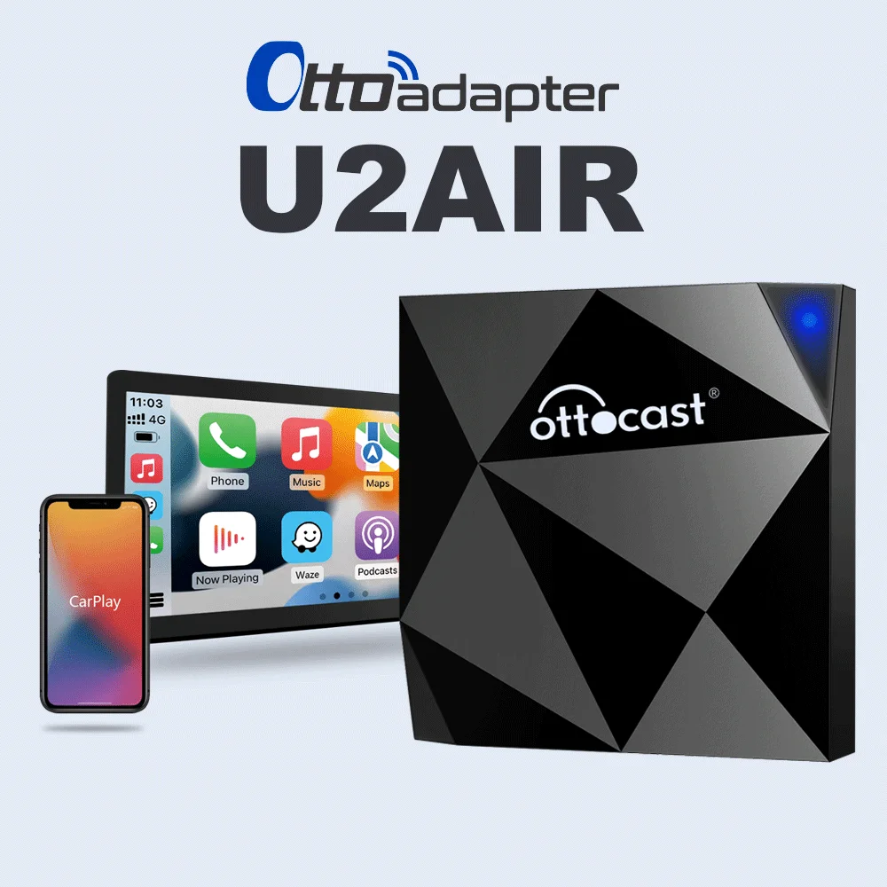 

Ottocast U2 Air Wireless CarPlay Adapter for Original Multimedia Player Come with Wired Carplay Car Plug And Play Classic