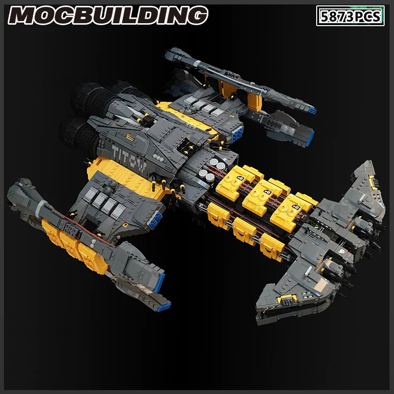 Battlecruiser MOC 빌딩 블록 영화 구축함 프리게이트 DIY 브릭 모델, 스타파이터 조립 키트 장난감, 생일 컬렉션 선물