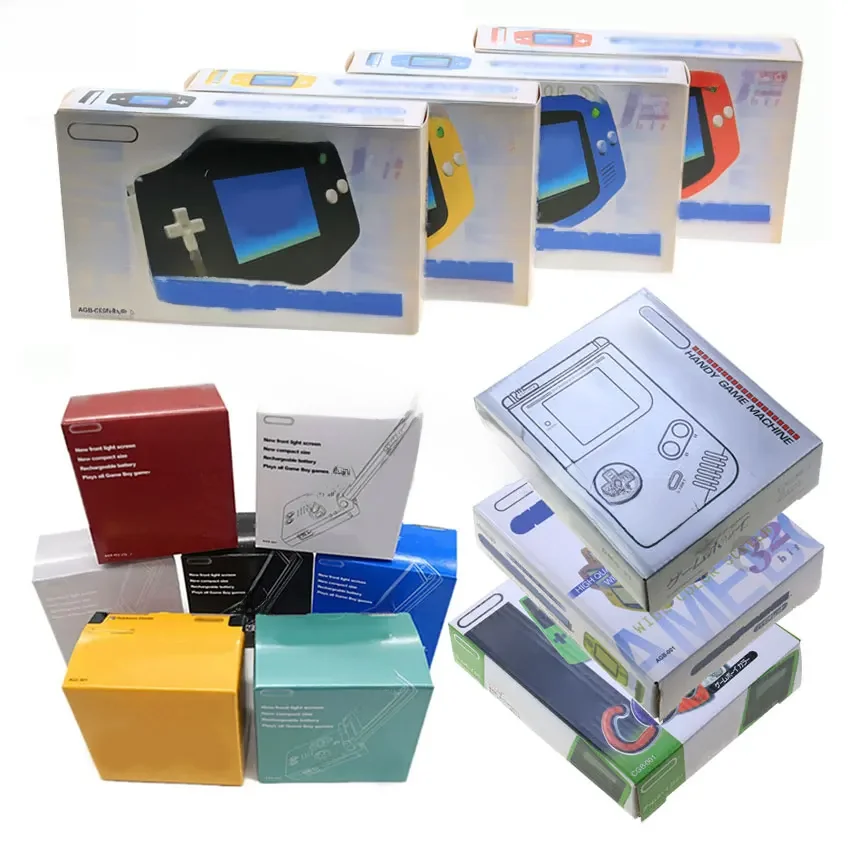 JCD Game Console Caixa de embalagem, Caixa para Gameboy Advance, Cor, Nova Embalagem Protect Box,