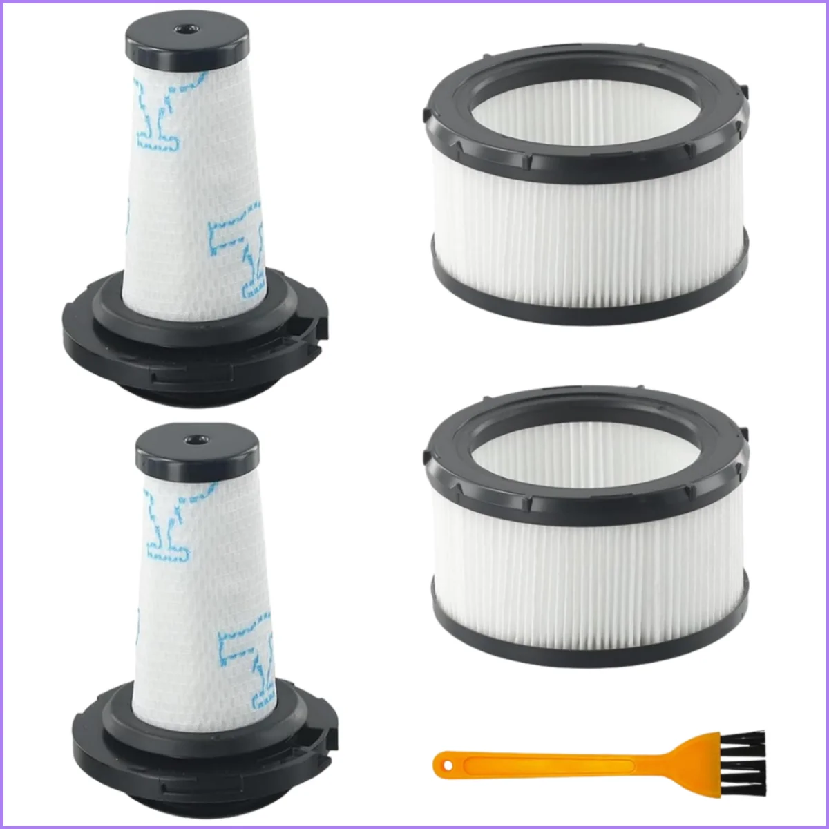 Vacuum Filter Accessories for Rowenta X-Force Flex 9.60 Aqua/Animal/Allergy/X-Nano Battery, Washable Pre-Filters & Motor Filters