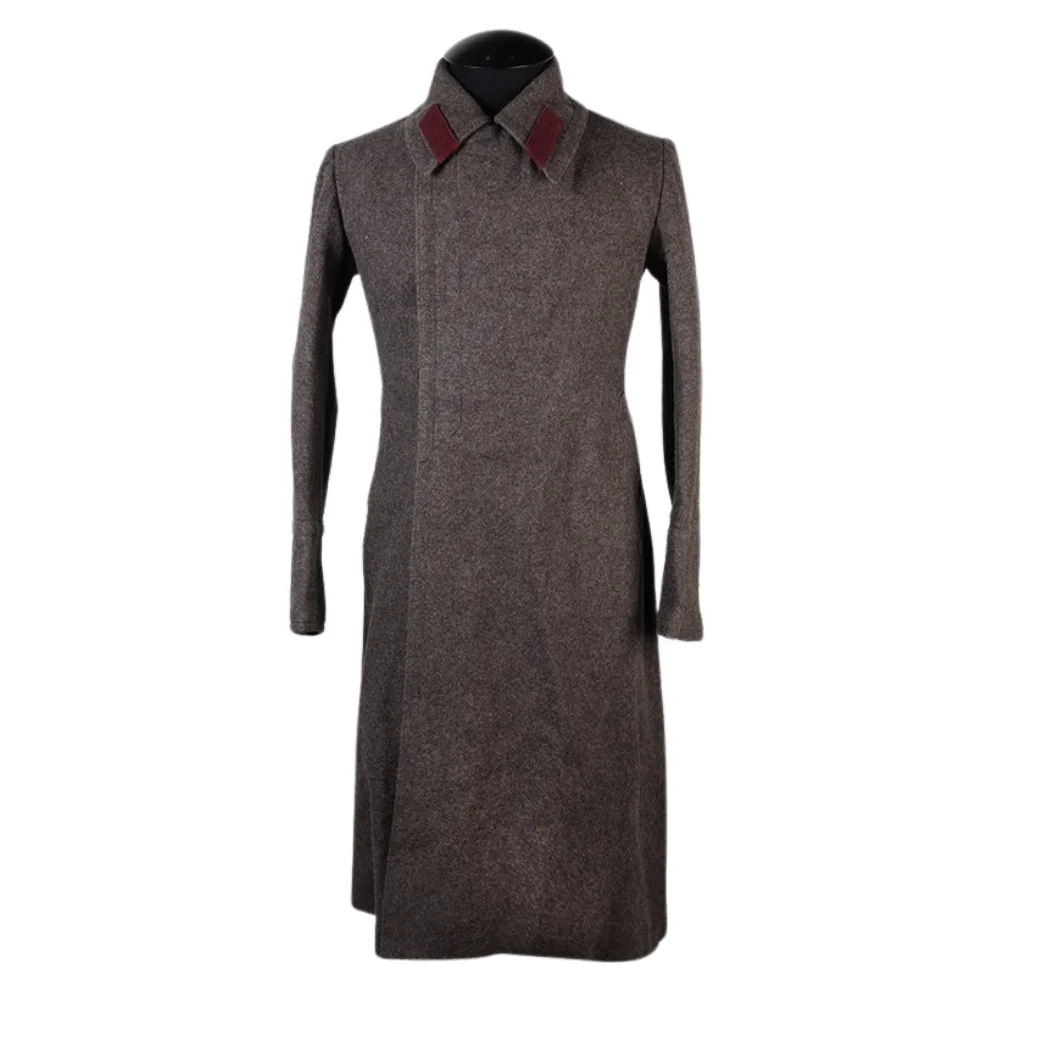 

Vintage Soviet Heavy Wool Greatcoat for Long Winter was used Red Army in Cold War Era Military Field Overcoat, USSR Surplus