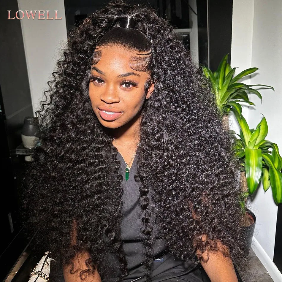 Deep Wave Frontal Wig Hd Lace Wig 13x6 100% Curly Human Hair Wig Accessories For Women Preplucked 13x4 Lace Front  wigs