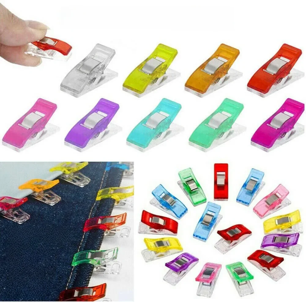 Mehrzweck Nähen Clips Kunststoff Handwerk Quilten Häkeln Stricken Sicherheit Clips Nähen Schellen