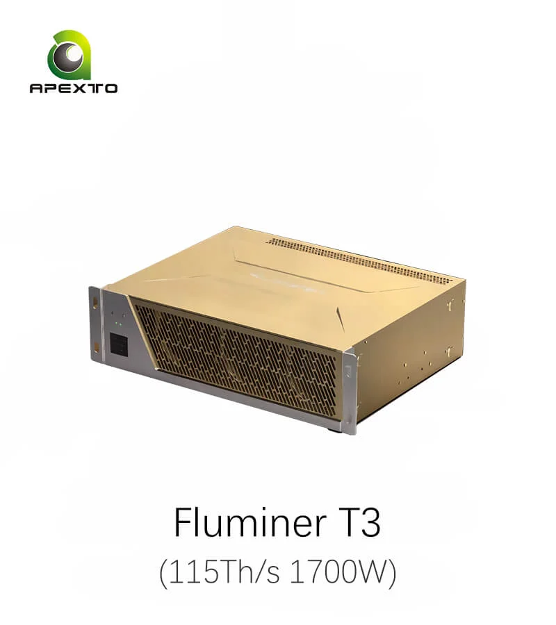 

Buy 2 Get 1 Free Fluminer T3 Bitcoin Miner 115Th/s 1700W Hashrate Miner - Bitcoin Mining Machine for Cryptocurrency Mining
