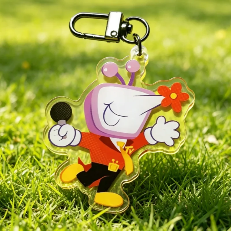 Breloque Fleur Tenna - Porte-clés en acrylique Deltarune Mr. Ant Tenna, pendentif mignon de personnage de jeu pour sac et accessoires Ita Bag