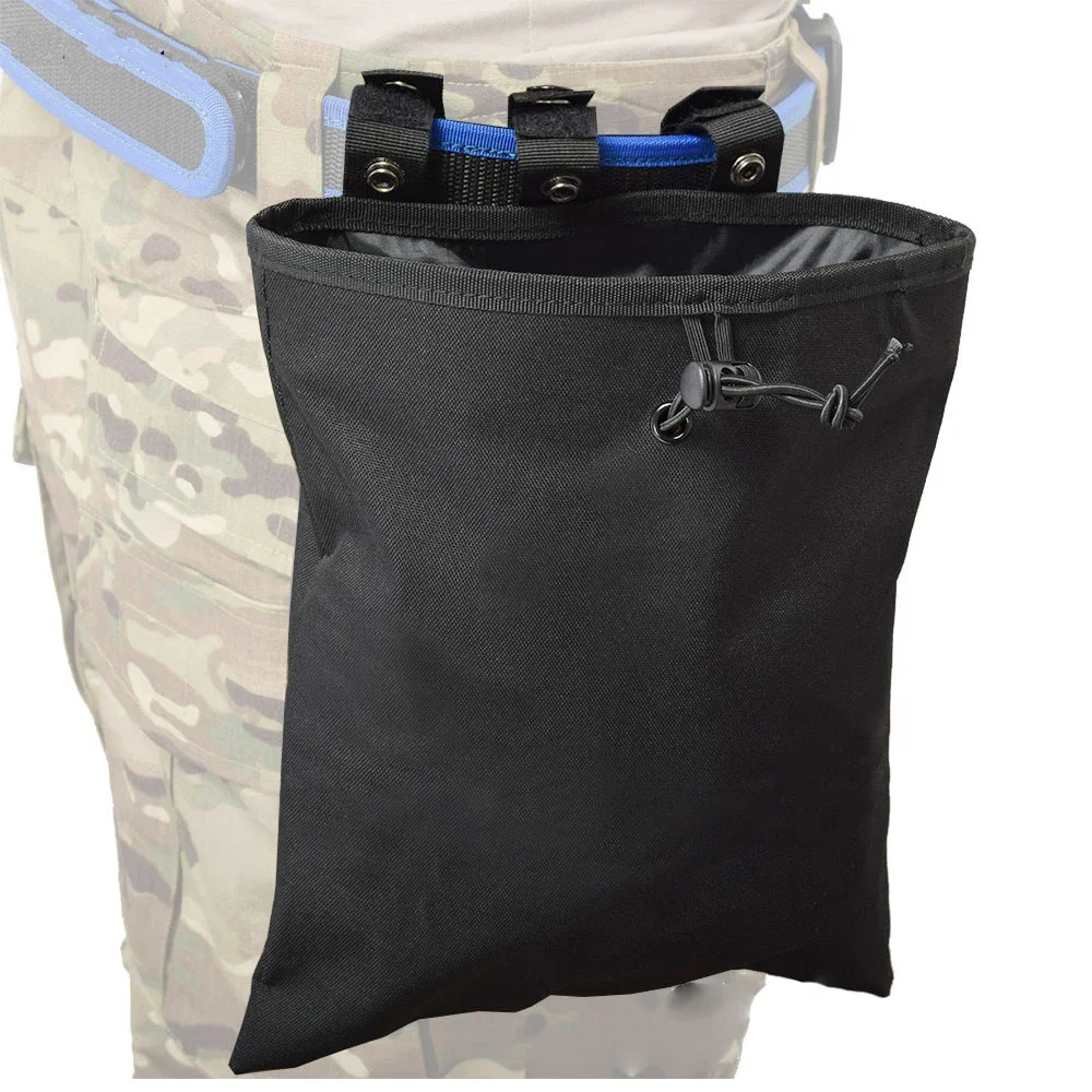 Pochette de décharge MOLLE, sac de récupération magnétique tactique, sac de rangement de recyclage de magazines à cordon, support d'équipement de chasse
