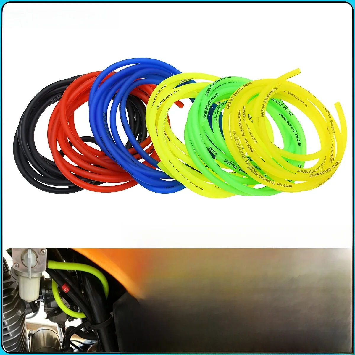 AliExpress PRO AODB Motorcycle ATV Scooter 1M 3M 5M Yellow Green Red Blue Fuel Oil Hose Tubes For KTM XC SX XCF SXF EXC EXCF Husqvarna Dirt Bike Etc