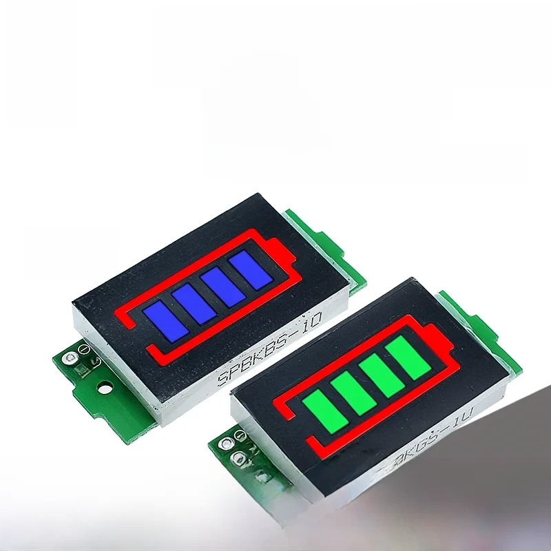 1S - 4S-8S Moduł wskaźnika pojemności pojedynczej baterii litowej 3,7 V 4,2 V Niebieski wyświetlacz Tester mocy akumulatora pojazdu elektrycznego Li-ion — zdjęcie 2