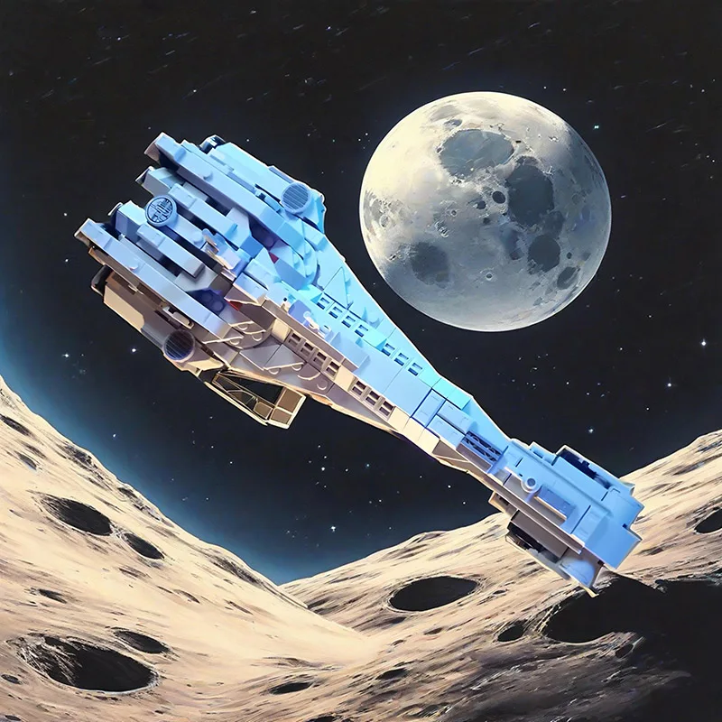 NEUE MOC Die Halcyon Starcruiser Halcyon MPO-1400 Purrgil-klasse Passagier Raumschiff Bausteine Modell DIY Weihnachten Spielzeug geschenke