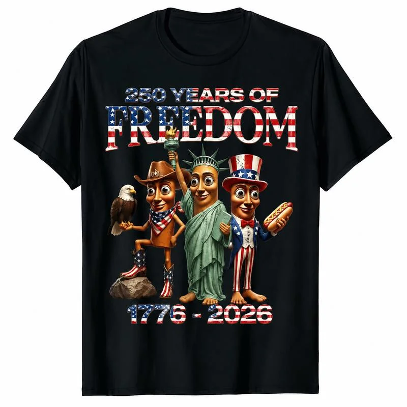 250 Years Of Freedom USA Liberty TungTung Sahur Patriotic T-Shirt