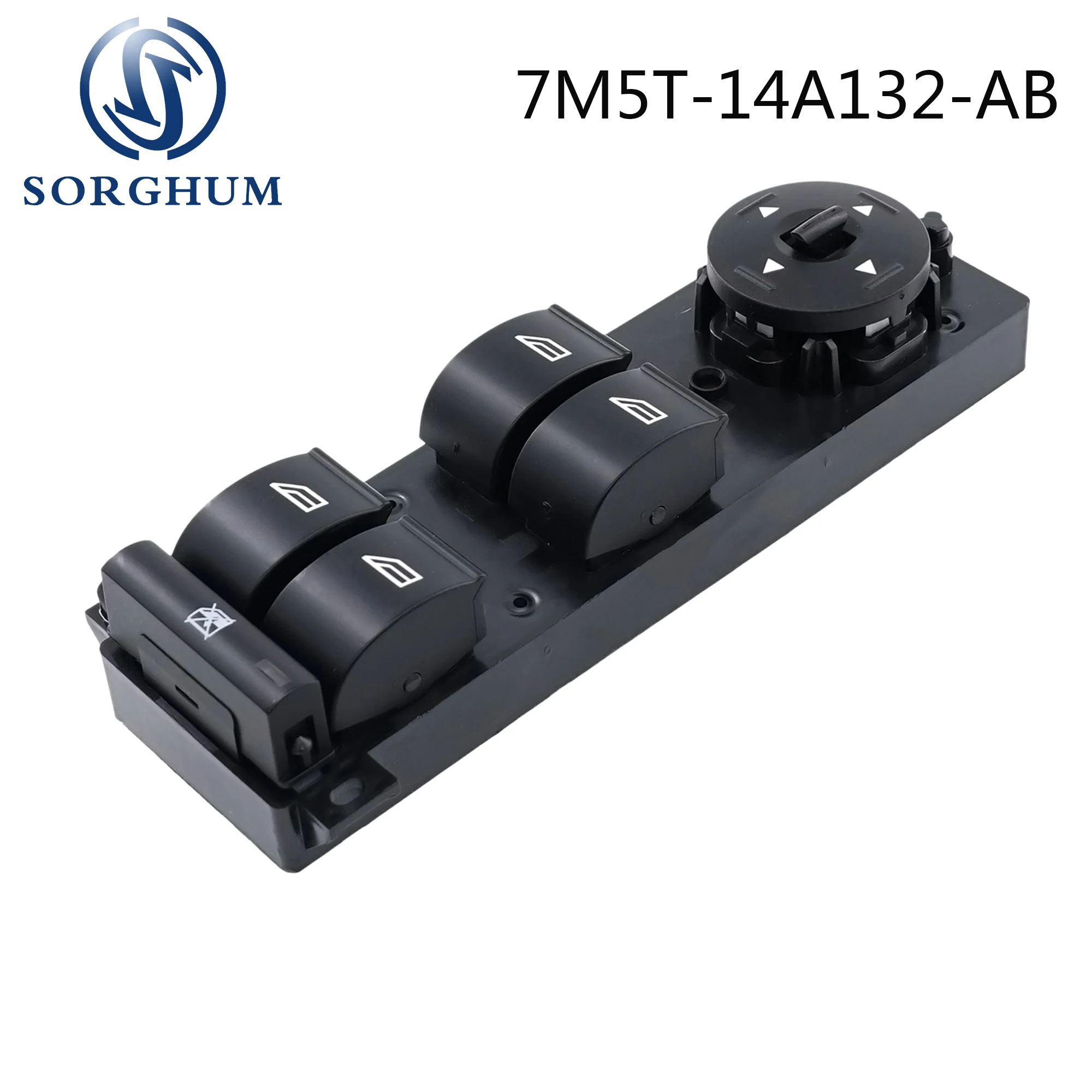 Sorghum Electric Power Master Control Window Switch Button For Ford Focus MK2 C-Max 2008-2013 7M5T-14A132-AB 7M5T14A132AB