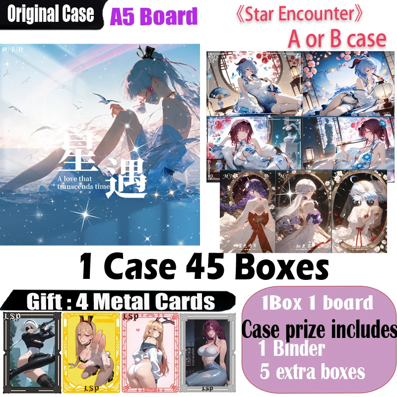 

New A5 Size Acrylic Collection Card ' Star Encounter ' Hobby CCG Card Trade Card Goddess Board Game Doujin Toys Board Gifts