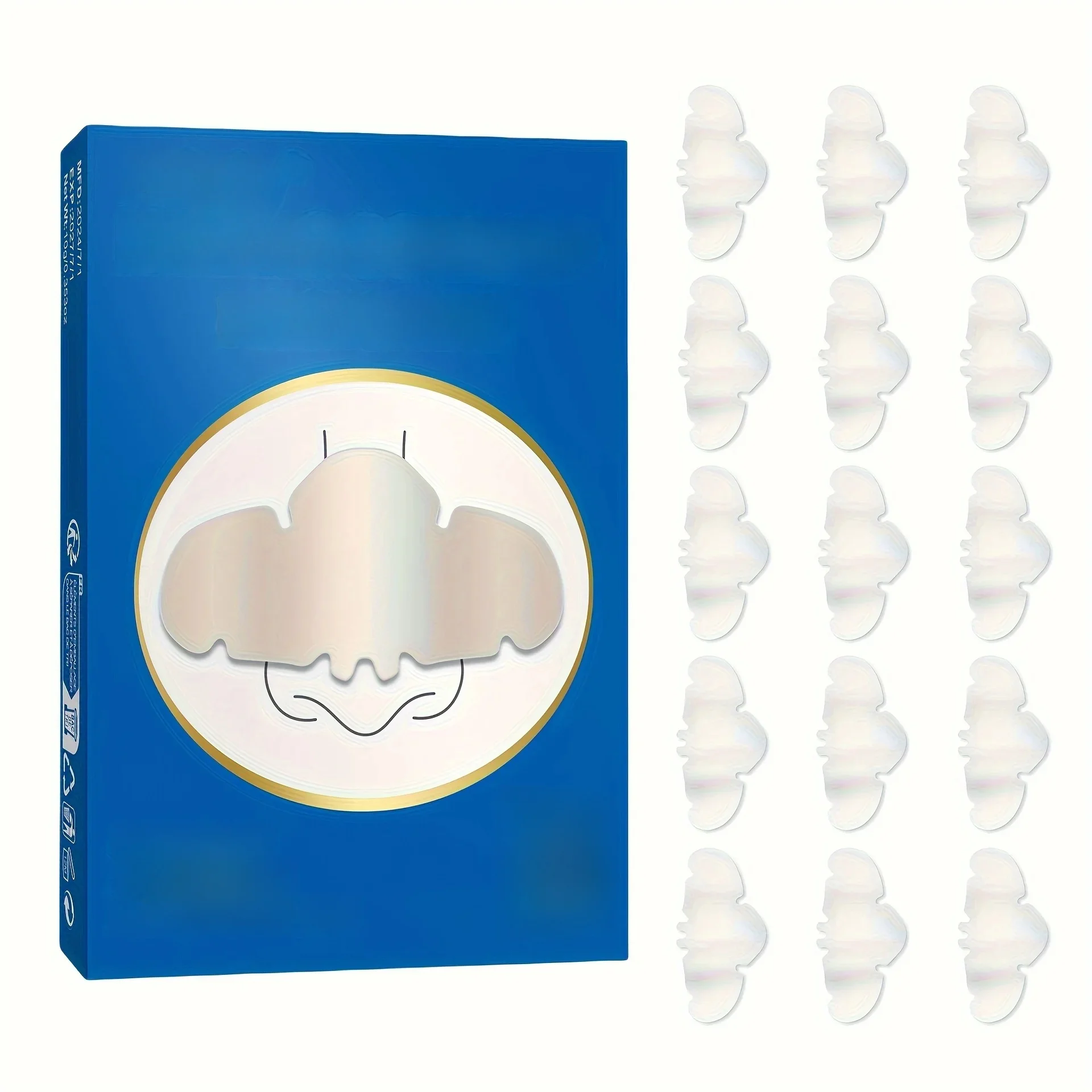 Patch nettoyant pour le nez, 15/30 comprimés, contient une poudre de charbon de bois pour draguer les pores, restaure une peau nasale lisse et un masque nasal