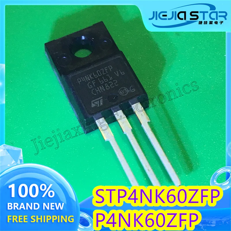 (4/20 шт) STP4NK60ZFP P4NK60ZFP 4NK60 Новый оригинал в наличии TO-220F 600V 4A Электроника