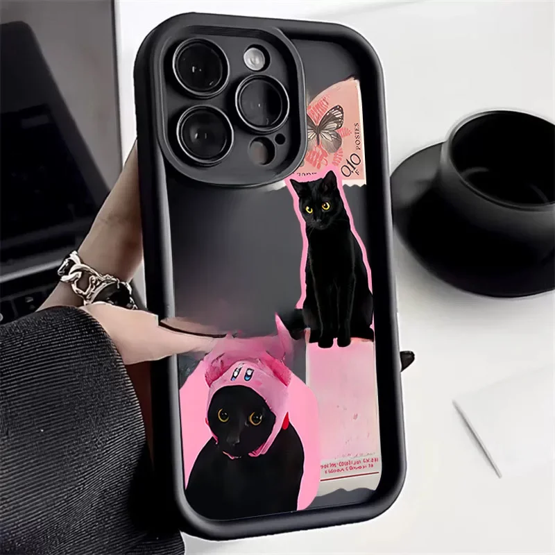 Miękkie etui na telefon Cool Black Cat do Samsung Galaxy S25 S24 Ultra S23 FE S22 A16 A15 A35 A55 A54 A34 A14 A53 A33 A32 A52 5G Cover — zdjęcie 2