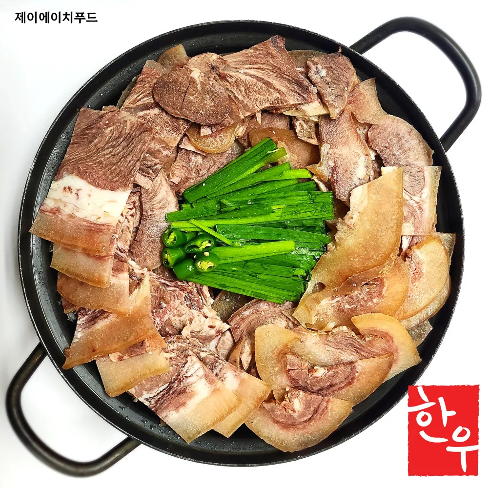 1kg slice of Korean milk head meat (cooked/frozen/cut O)