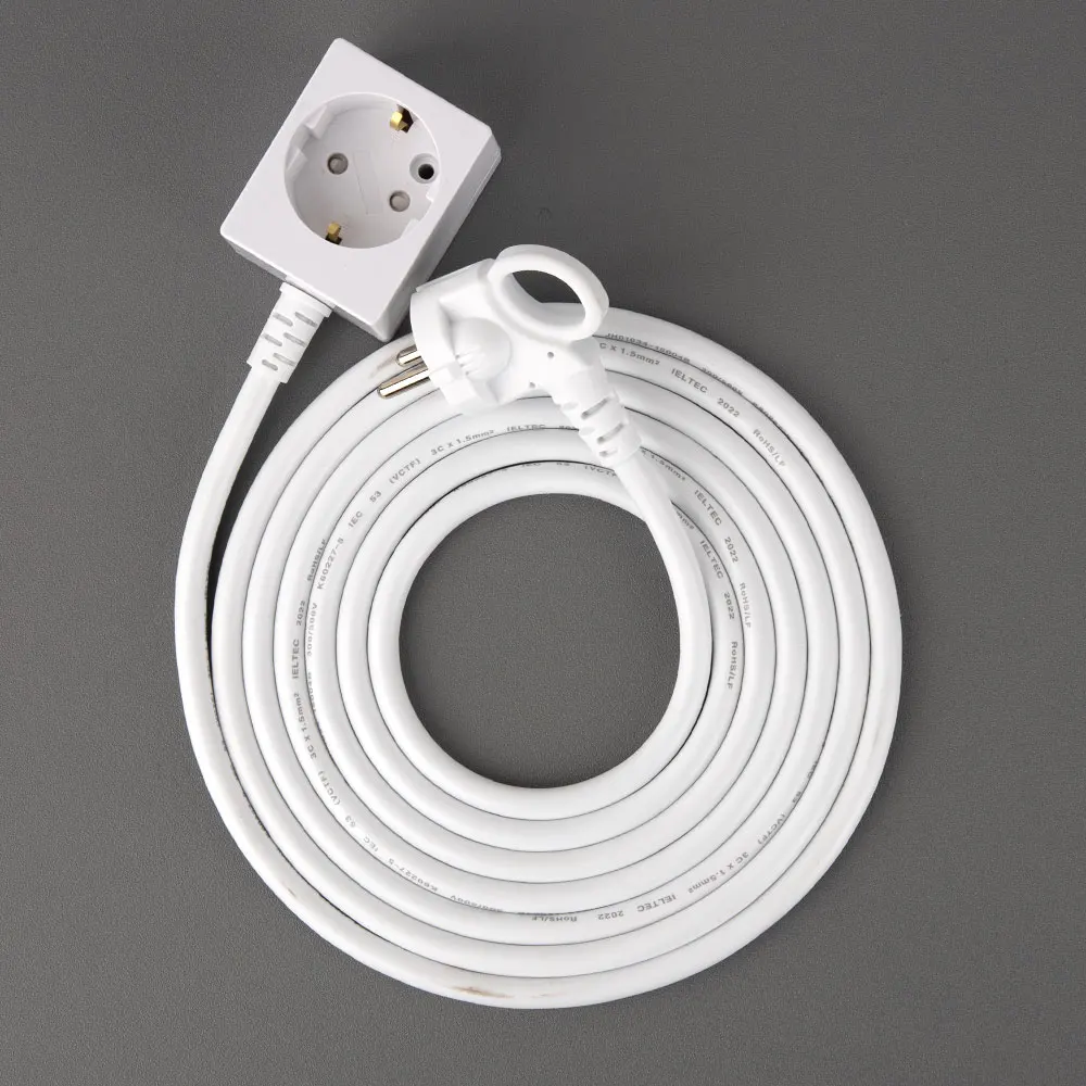 1-outlets multi-tap domestic 16A electric extension cord collection (square) multi-outlets