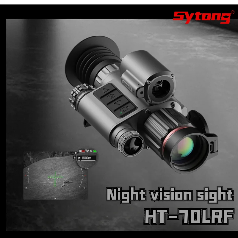 Nieuwe Sytong HT-70 Lrf Nachtzicht Scope Gebouwde Ballistische Calculator Geïntegreerd Infrarood Hd-Nv Waarneming Optische Jacht