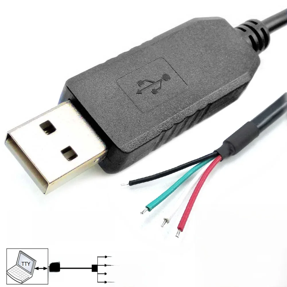 Szybki konwerter USB na szeregowy port FTDI FT231 USB-RS232-WE-1800 do PLC, CPU, SBC, routerów, switchów, konsol, kabel do konfiguracji i programowania. — zdjęcie 2