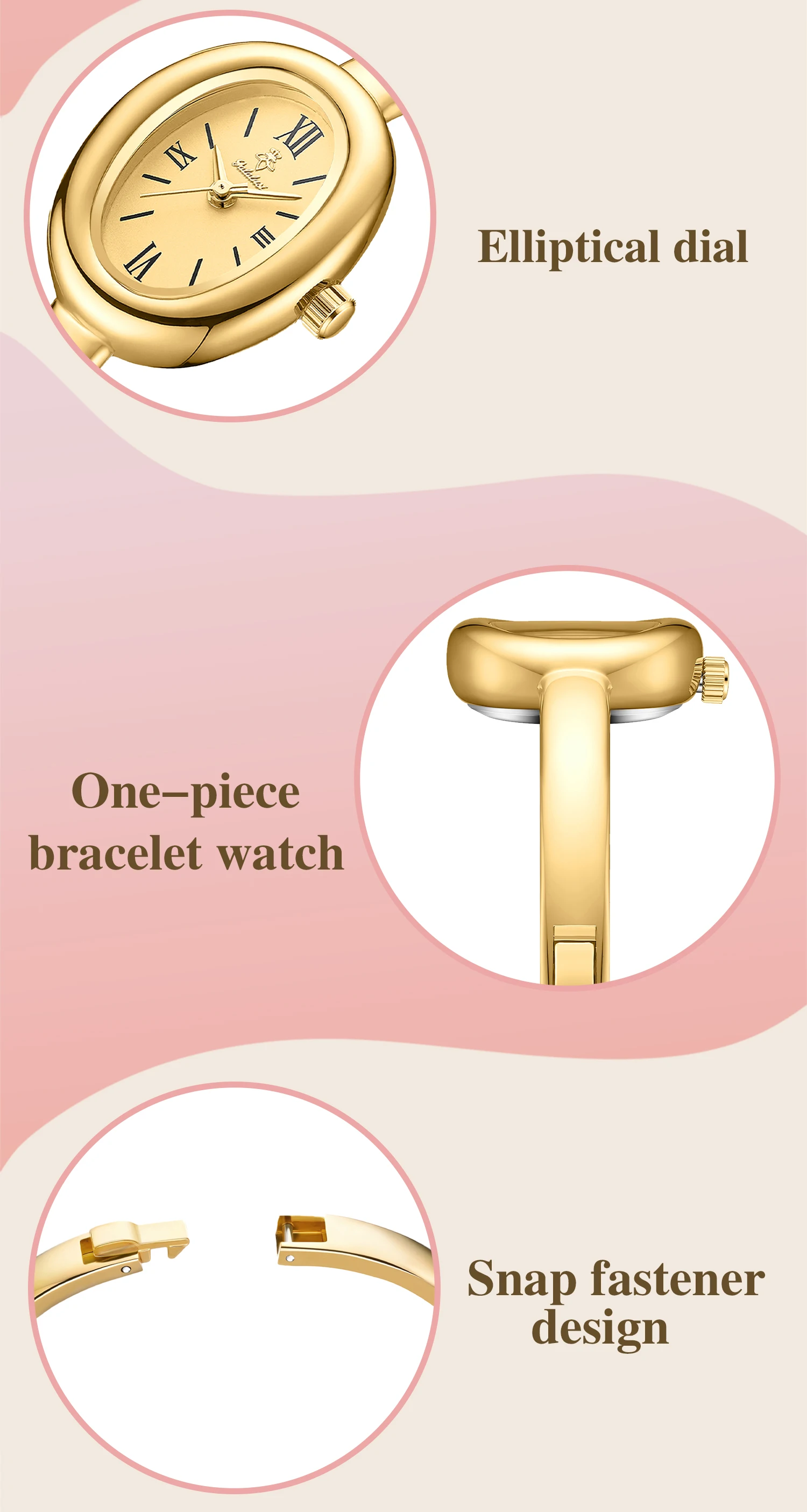 Luxuriöse wasserdichte Quarz-Armbanduhr der Marke YaLaLuSi mit minimalistischem Design, inklusive Geschenkbox – perfektes Geschenk für Frauen. – Detail 11