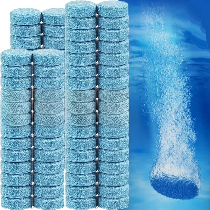 Super Concentrated Effervescent Tablets Car Windshield Solid Cleaner Dust Sludge Remover Protect Glass Car Cleaning Accessories