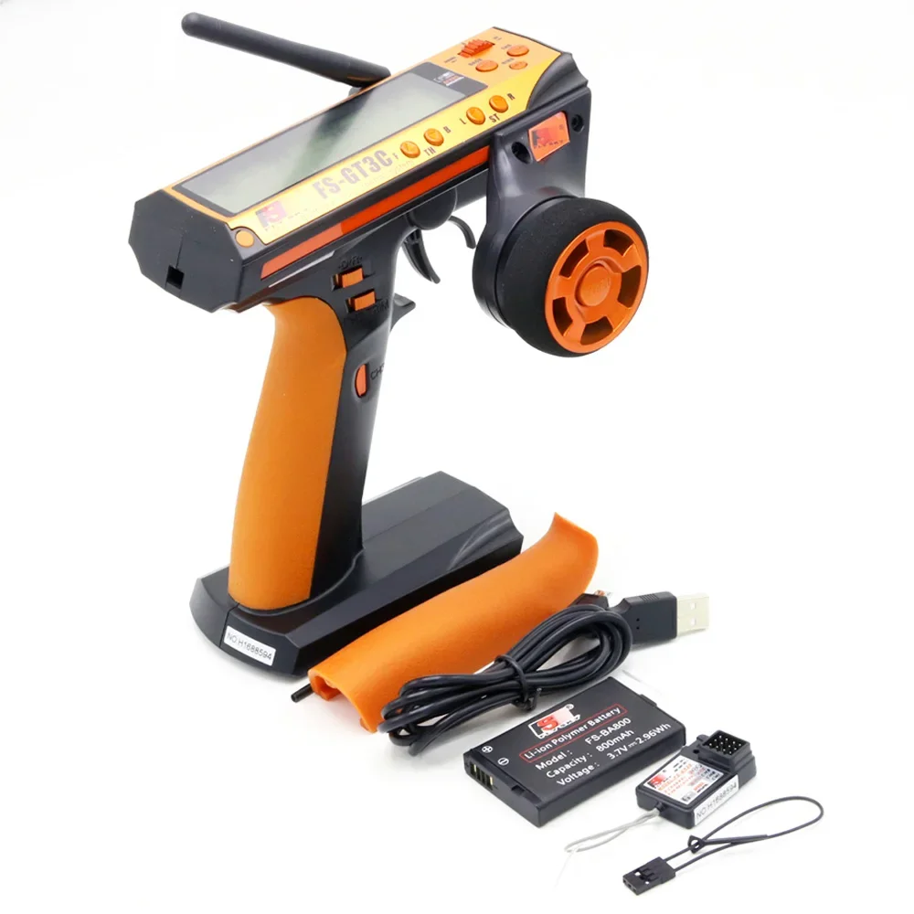 Flysky FS-GT3C Fs Gt3c 2.4G 3ch Rc Auto Systeem/W Batterij Gr3e Ontvanger Radio Controller - afbeelding 2
