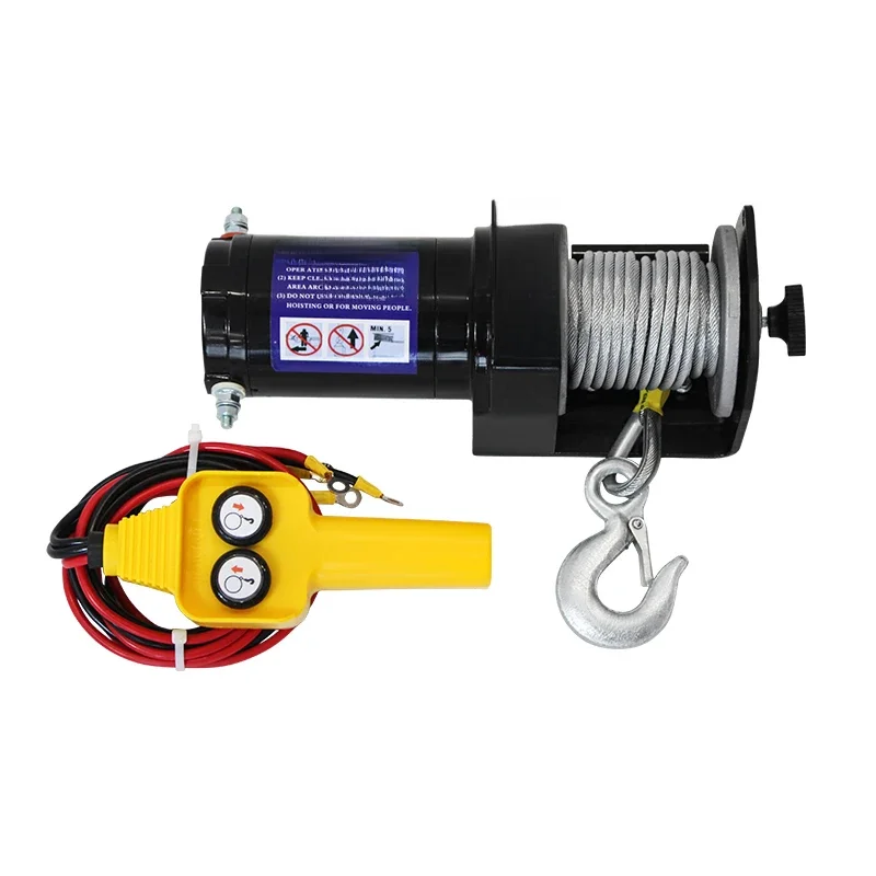 Electric Winch 12v24V Vehicle Mounted Small Crane Self Rescue Electric Hoist For Off-road Vehicles Winch Escape Device