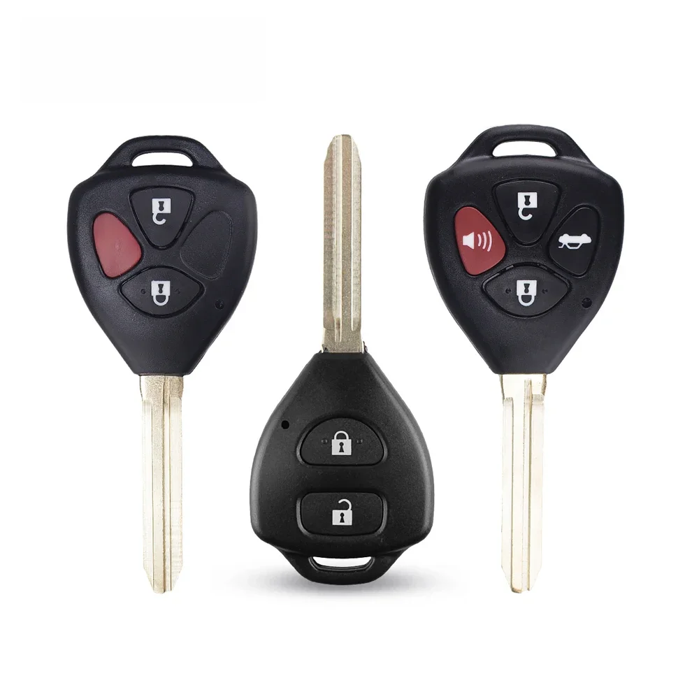 KEYYOU Uncut wymiana plastikowe zdalne surowe klucze do Toyota Camry 2007 2008 2009 2010 Avalon Corolla Matrix RAV4 Venza Yaris — zdjęcie 2