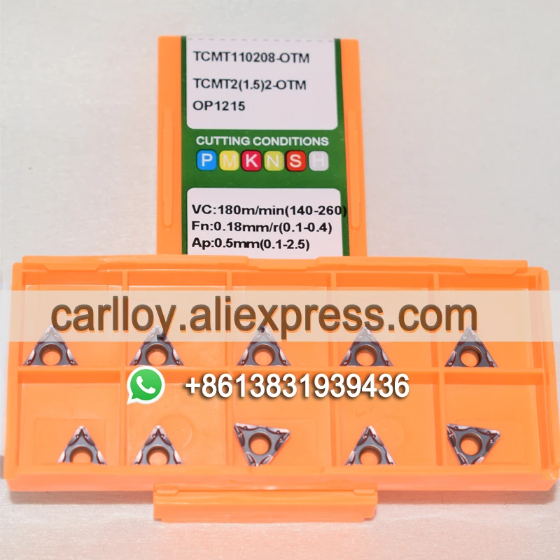 TCMT110204-OTM TCMT 110204 OTM TCMT110208-OTM TCMT 110208 OTM OC2125 OP1215 لقطع المعادن