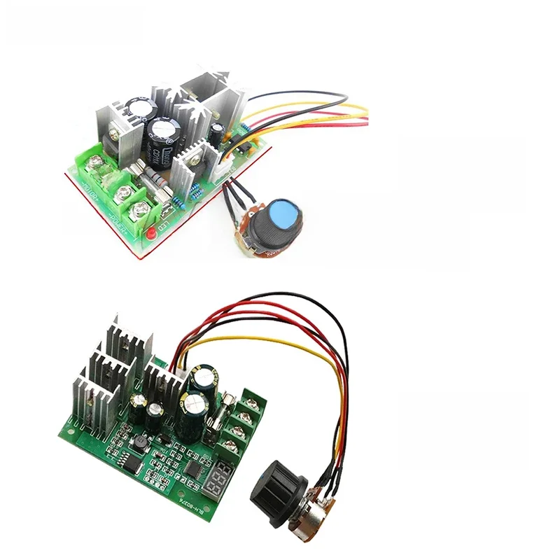 DC 10-60V DC silnik Regulator prędkości 12V 24V 36V 48V wysokiej napędzana mechanicznie moduł Regulator prędkości silnika PWM Regulator prądu 20A 30A — zdjęcie 2