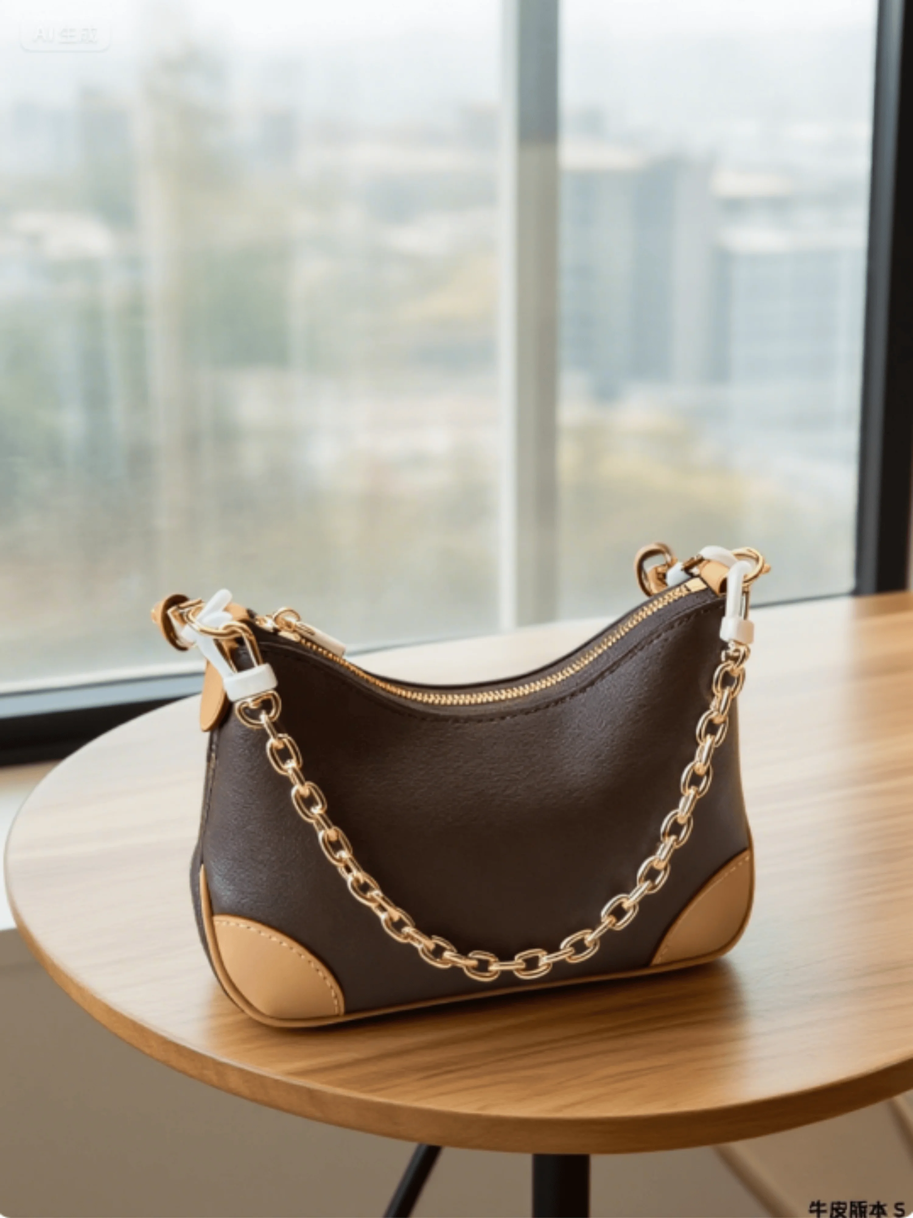 2025 المرأة حقيبة ساعي سلسلة جديدة موضة بسيطة ريترو اللون الاصطدام سعة كبيرة الكلاسيكية المرأة حقيبة كرواسون 18*11 سنتيمتر