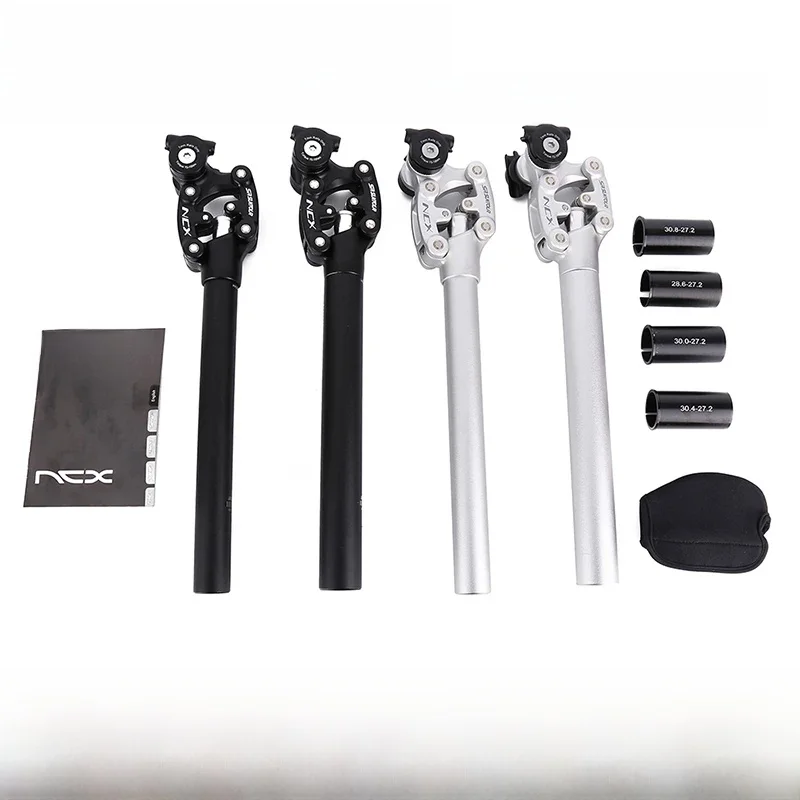 AliExpress SR Suntour NCX Bicycle Damping Suspension Seatpost For MTB  27.2 28.6 30.0 30.4 30.8 31.6 33.9mmx350mm Sliver Black Adapter Tool