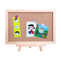 20x30cm Advertising Display Cork Board, Retro Frame Style, Single-sided Photo Wall, Office School Display Supplies 5