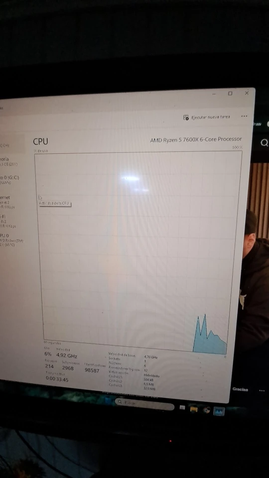 AMD Ryzen 5 7600X R5 7600X 4.7 GHz 6-Core 12-Thread CPU 5NM L3=32M 100-000000593 Socket AM5 New Sealed Without cooler photo review