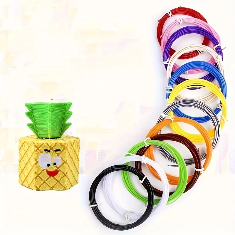 20-Farben 3D-Druckstift-Set DIY 3D-Druckstift Handgemachtes Graffiti PLA-Filament Zeichnen Kunst Handgefertigtes Design – Detail 5