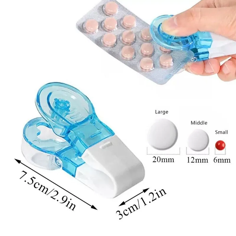 1 Pcs Portable Pill Taker Household Gadgets, Pill Popper for Blister Packs, Travel Pill Extractor Opener Popper Assistance Tool