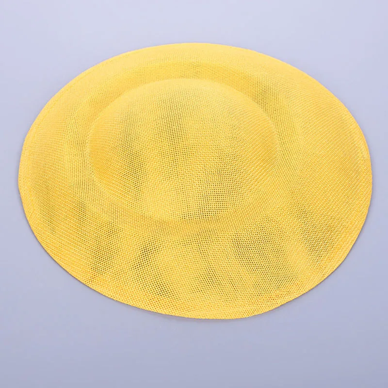 Fascinator Hat Base Women Sinamay Hat Round Linen Base Derby Church Wedding Hat DIY Craft Accessories