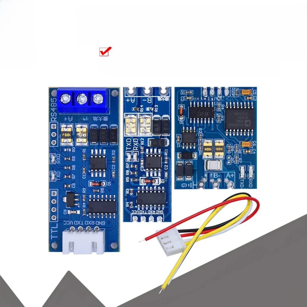 TTL przejdź do modułu RS485 sprzętowa automatyczna kontrola przepływu moduł szeregowy UART poziom wzajemnej konwersji moduł zasilania 3.3V 5V — zdjęcie 2