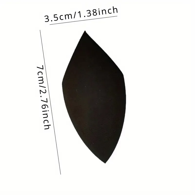 Conjunto de esponja de maquiagem de corte duplo de 3 peças, hidrofílico sem látex, flexível e colorido para beleza