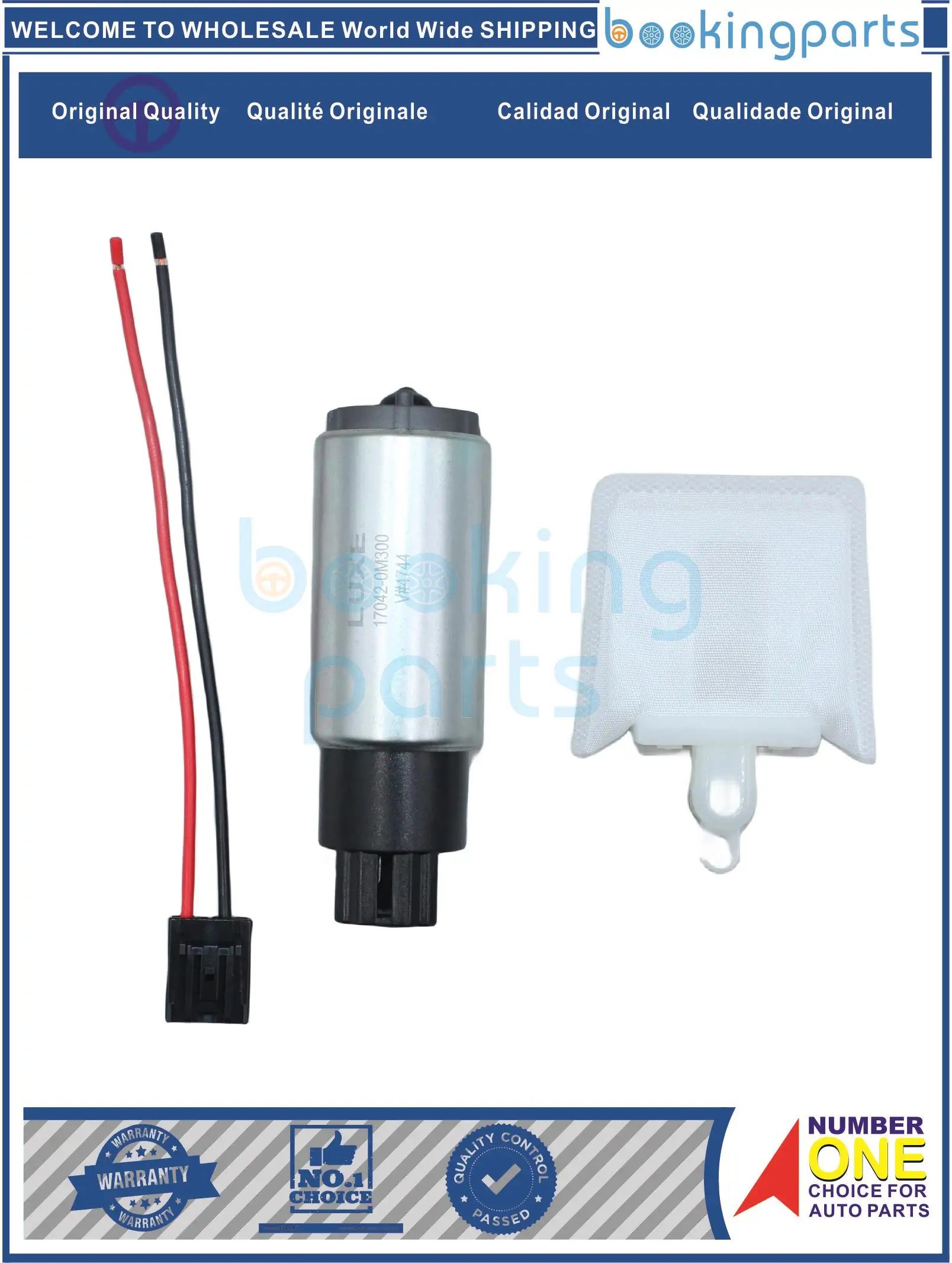 FUP23668,17042-0M300,170420M300,0580453401 Fuel Pump For NISSAN B14 SUNN SENT GA15DE N15 PULSAR SR18D GA15DE [W/FILTER + WIRE]