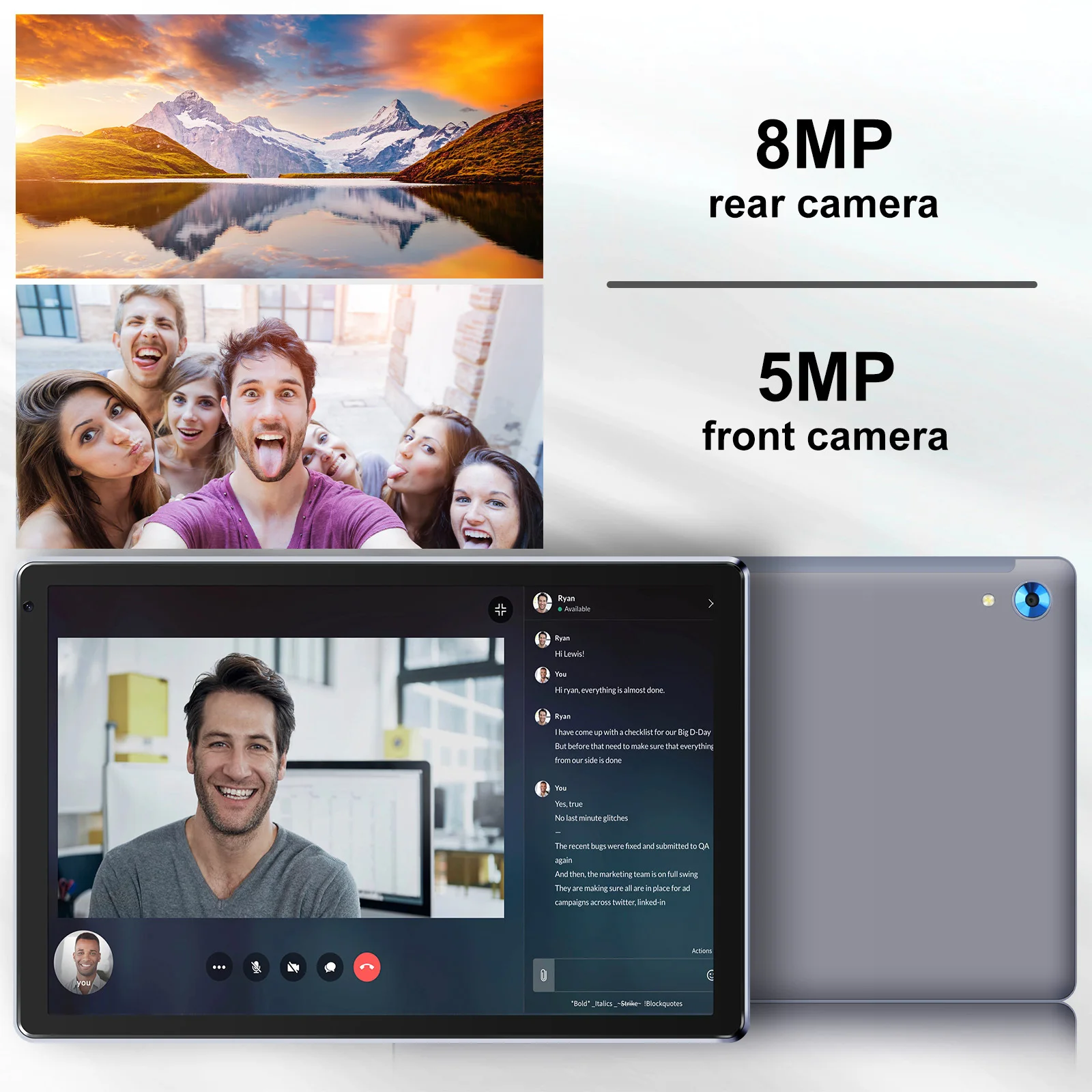 AEEZO 10.1인치 안드로이드 15 태블릿 A523 옥타코어 24GB+128GB/1TB 확장 1280x800 HD IPS 디스플레이 Wi-Fi6 5000mAh 배터리