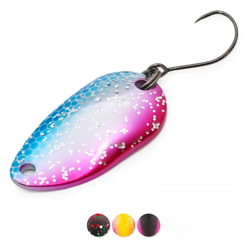 Jerry Gemini Pesca 2g 3.5g 4.5g Wiele kolorów Mikro łyżki wędkarskie Łyżka pstrągowa Wobbler Przynęty wędkarskie Przynęta błystkowa — zdjęcie 2