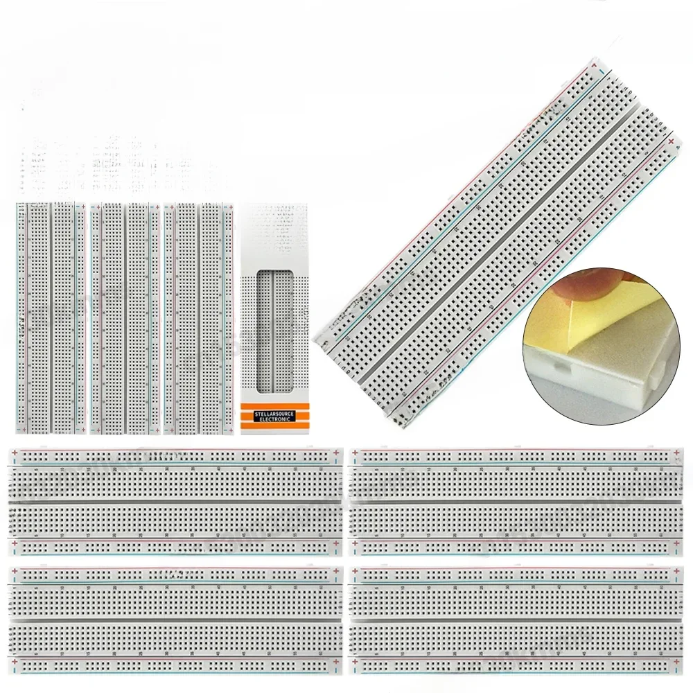 Breadboard 830 Punt Printplaten Soldeerloze Universele Experiment Boards Splitsbaar Voor Circuit Assemblage En Inbedrijfstelling - afbeelding 2
