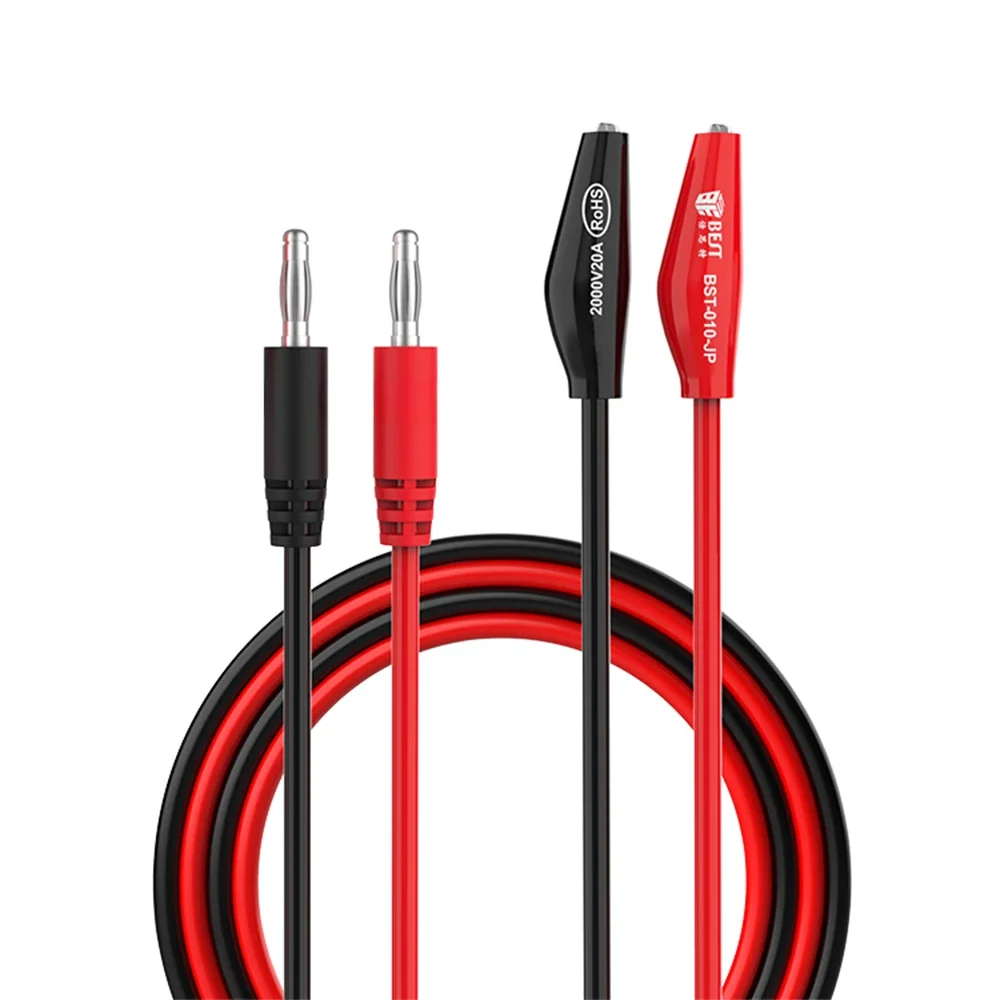 1 paar 104cm Alligator Clips Draht zu AV Banana Stecker Test Kabel Linie Blei Stecker Dual Tester